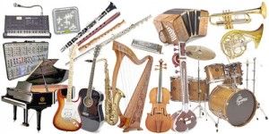 Виды  музыкальных инструментов